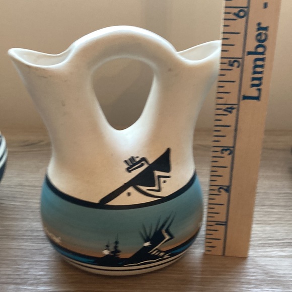 Two Navajo display bowl vase R jones M Kanuho - Picture 10 of 16